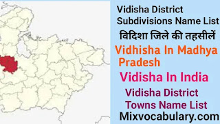 Vidisha towns name list