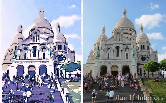 Sacre Coeur Waterlogue