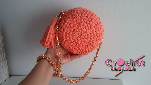 كروشيه حقيبة يد دائرية بخيط الكليم // Crochet Round Bag T- Shirt Yarn  . كروشيه حقيبة دائرية . كروشيه شنطة دائرية .  كروشيه شنطه دائرية بخيط التيشيرت . crochet bag circle  .  كروشيه حقيبة دائرية بخيط التيشيرت .    .  Crochet Bag Tutorial  . Crochet: Round T-Shirt yarn bag  .  crochet bag for beginners  .   Makaron çanta yapımı .  crochet bolso redondo .  كروشيه حقيبة بخيط التيشيرت .   .  Crochet Round Bag T- Shirt Yarn  . كروشيه شنطه  مدورة بخيط الكليم .  Crochet: Round T-Shirt