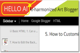 Shows the appearance after changing the blog title color in the upper left corner of the blog homepage.