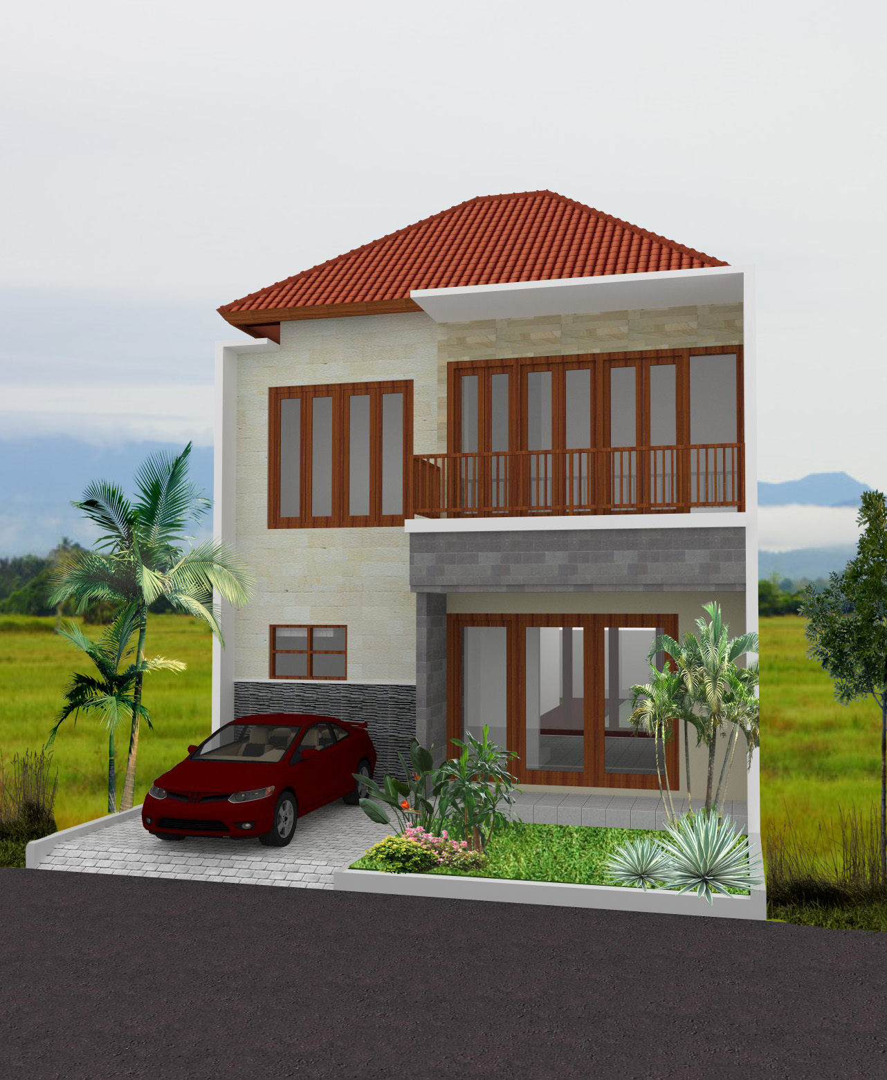  Gambar 3D Rumah  di Jl Gunung Salak Denpasar JEKSEN 