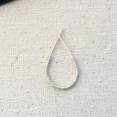 Free Tutorial - Making Wire Teardrop Earrings with Coil