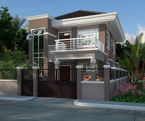 62 Gambar Rumah  Minimalis  2  Lantai  Modern  Terindah dan 