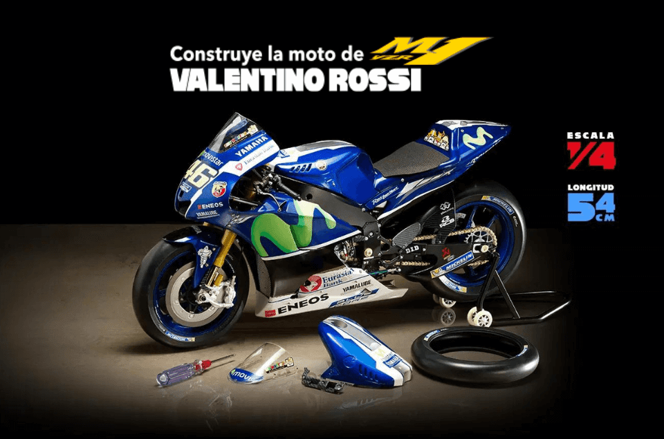 construye la moto de valentino rossi 1:4 planeta deagostini españa