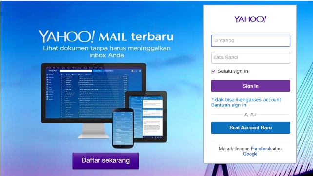 Membuat Email Baru Yahoo