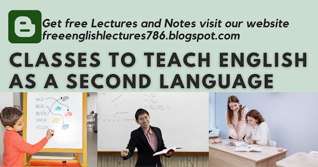 Classes to Teach English as a Second Language