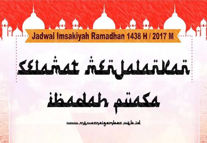 Jadwal Imsakiyah Ramadhan 1438 H 2017 M  Mewarnai Gambar