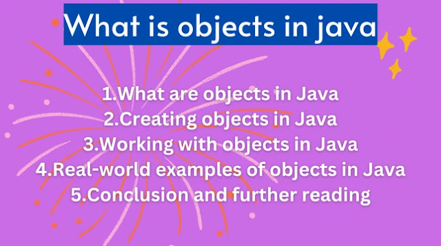 what is objects in java