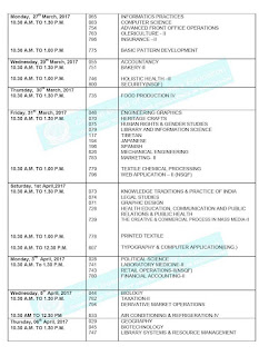 CBSC 12th std Public Exam Time Table