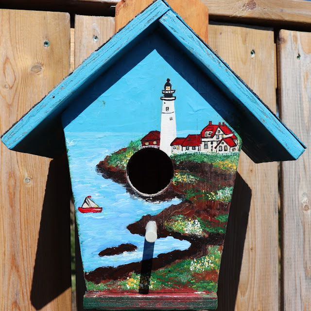 painted bird house