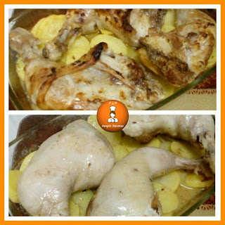 Muslos-pollo-al-horno-con-mostaza-orégano-y-patatas