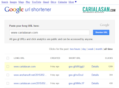 goo.gl gratis, manfaat goo.gl google