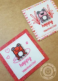 Sunny Studio Stamps: Froggy Friends Frog Themed Valentine's Day Card for Kids by Lindsey Sams