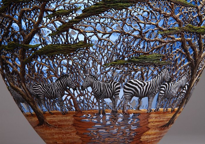 22 Hand-Carved Sophisticated Pictures Of Local Nature On Wood