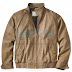 Beige Leather Bomber Jacket