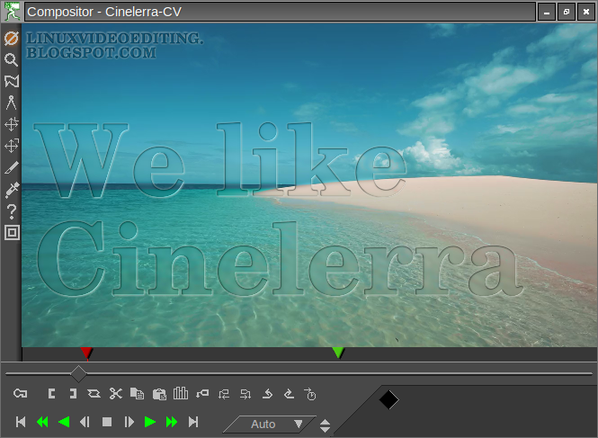 Transparent titles in Cinelerra (alpha matte)