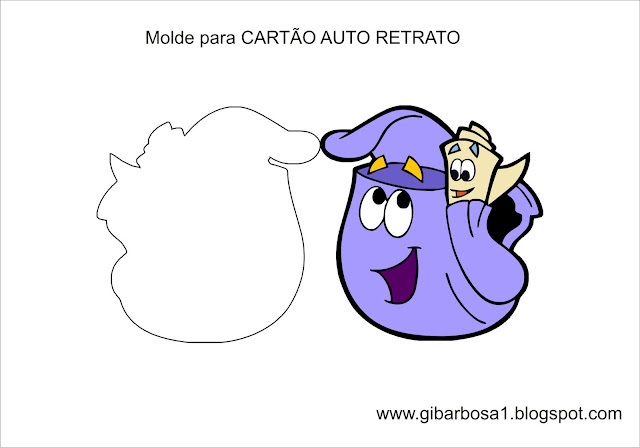 Cartão Auto retrato Mochila da Dora Aventureira Projeto Identidade