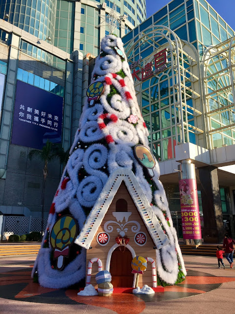 christmas decorations, tainan, taiwan