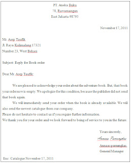 Handika Abdillah: Penjelaasan Inquery Letter dan Order Letter