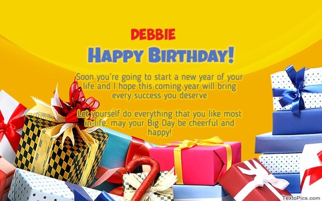 happy birthday debbie image