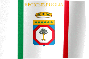 The waving flag of Apulia (Animated GIF)