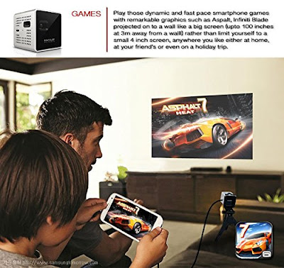 Smart Beam Mini Portable Multimedia Screen Projector Home Theater Connects To Your Phone, Tablet, PC or Laptop