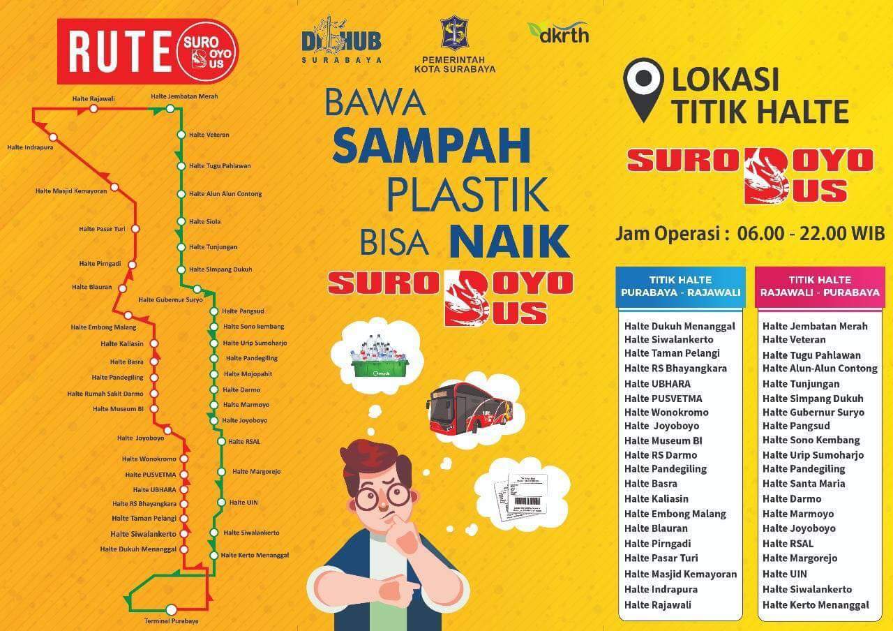 Naik Bus Bayar Pakai Sampah Plastik, Inovasi Kota Surabaya Ciptakan Lingkungan Bersih