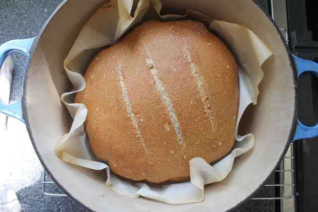 Food Lust People Love: Hearty and flavorful, this artisan sprouted spelt boule bakes up with a crunchy crust and an airy yet chewy crumb. It is very forgiving if you like making dough ahead (which adds so much character and taste!) and baking another day.