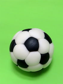 Fondant soccer ball