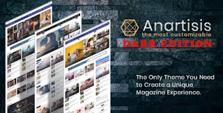 Anartisis - News & Magazine Blogger Theme Dark Edition