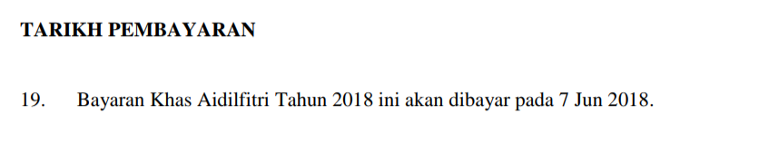 Surat Pekeliling Bayaran Bantuan Harapan Negara