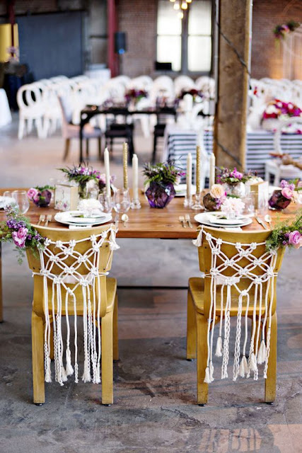 http://www.deerpearlflowers.com/boho-macrame-knotted-wedding-decor-ideas/