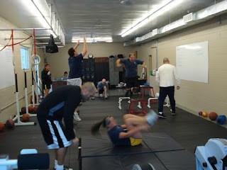 RAW Fitness, LLC members doing the group workout at CrossFit Cleveland in Lakewood OH