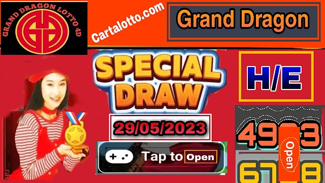 Carta Lotto( Master Of H/E) Malay Special 4D For Monday 29/05| Ramalan 4d