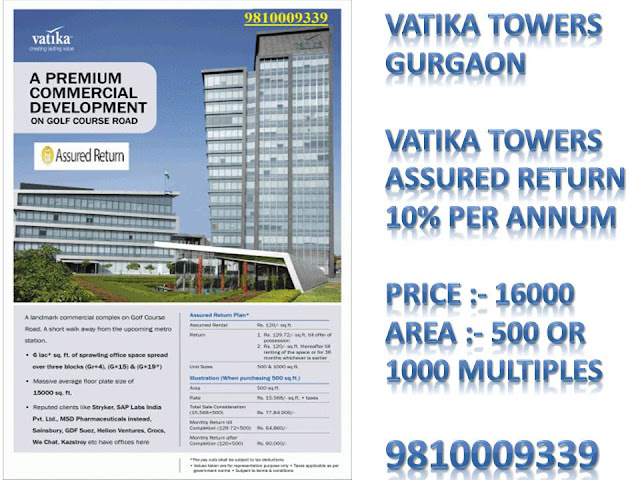 vatika assured return commercial project gurgaon