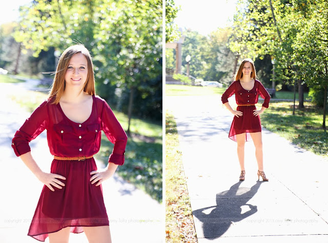 senior girl at St. Mary-of-the-Woods College - Terre Haute photographer