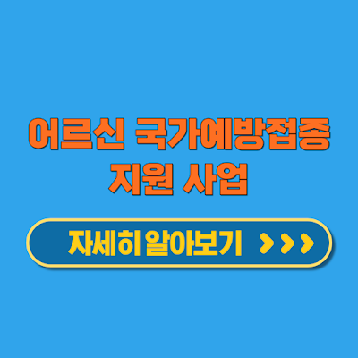 어르신 국가예방접종 지원 사업 인플루엔자 백신 폐렴구균 대상 기간 신청방법