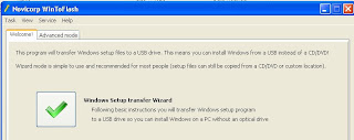 Novicorp WinToFlash 0.6.0005 Beta instal windows via usb