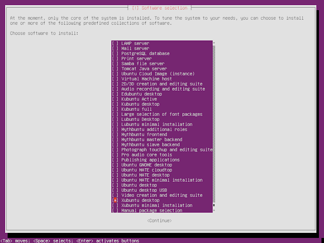 ubuntu minimal cd software selection