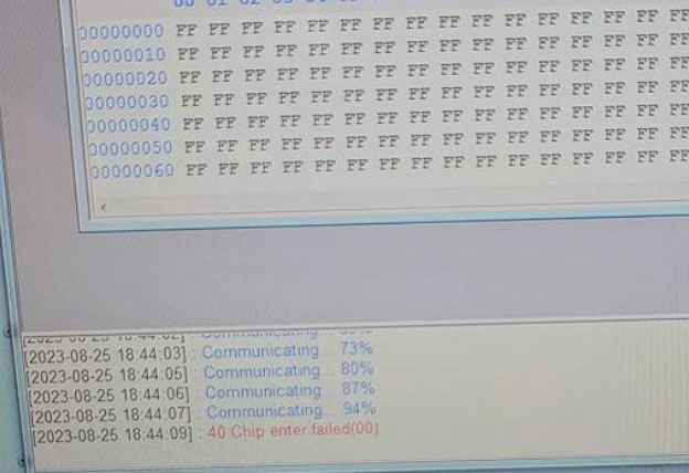 VVDI Prog Bosch ECU Adapter 40 Chip Enter Failed 1