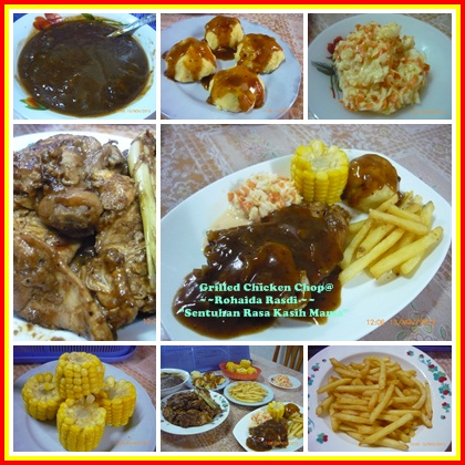 "Sentuhan RasaKasihMama": Grilled Chicken Chop.Coleslaw 