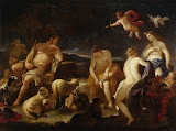 Judgment of Paris by Luca Giordano - Mythology Paintings from Hermitage Museum