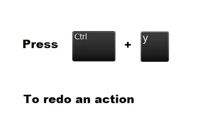 ctrl plus y shortcuts for windows