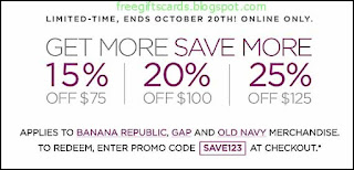 Free Printable Banana Republic Coupons