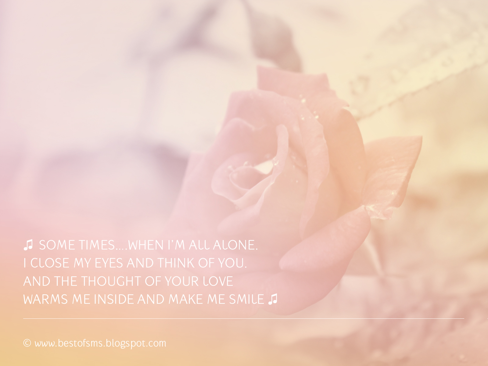 Best of SMS: Soft pastel wallpapers with lovely messages