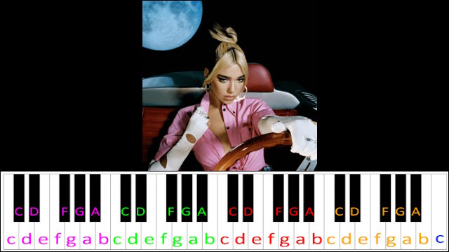 Future Nostalgia by Dua Lipa Piano / Keyboard Easy Letter Notes for Beginners