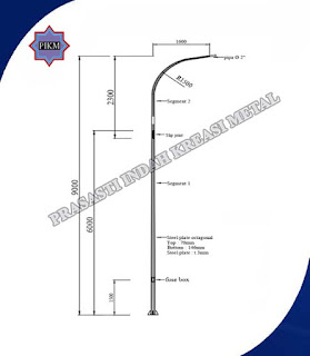 Harga Tiang Pju Oktagonal 6 7 8 9 Meter Di Jakarta