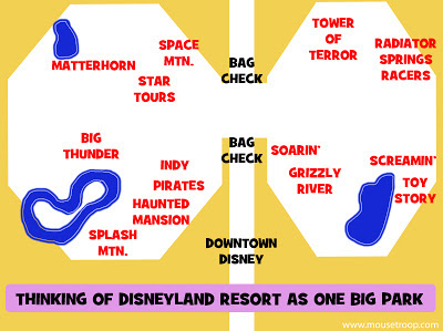 Disneyland Resort map DCA One Big Park locals Passholders