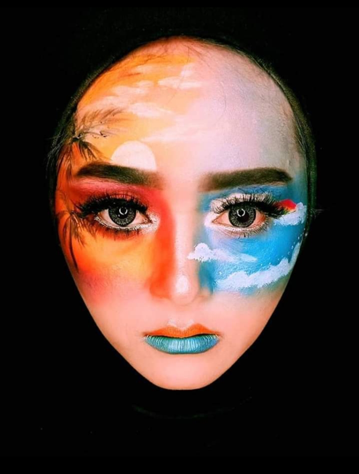 20 Contoh  Model Make  Up  Painting Face Keren dan kreative 
