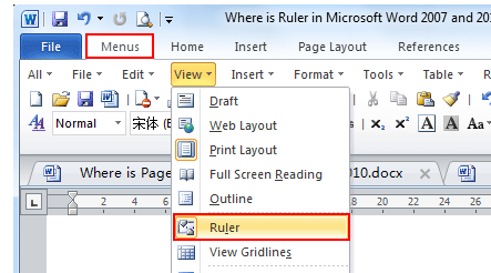 TUTORIAL MS OFFICE TERLENGKAP Fungsi  Ruler dalam  